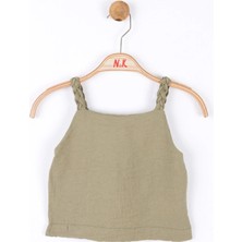 Nk Kids Kız Çocuk Örgü Ip Askılı Crop 36340 Haki