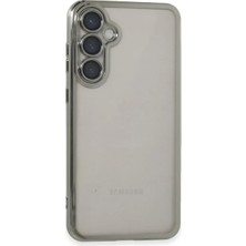 Dolozena Samsung Galaxy S23 Fe Uyumlu Kılıf Lensli Silikon - Gümüş