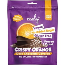 Mely Glutensiz & Şeker Ilavesiz Çikolata Kaplı Dondurulup Kurutulmuş Portakal 50 gr