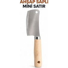 Van Vleck Ahşap Saplı Mini Satır – Mutfak Bıçağı, Sebze, Meyve ve Gıda Doğrama Kesme Aleti