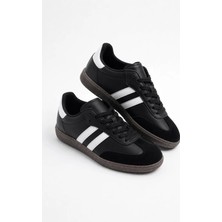 Hakke Retro Stil Sneaker Kaymaz Taban Süet Burun Spor Ayakkabı