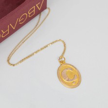 Abgar Özasi Mücevherat Ç Harfi 14 Ayar Altın Vintage Kolye