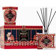 Nest New York Pierre Marie Holiday Mum ve Çubuklu Oda Kokusu Seti