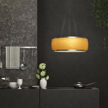 Falmec - Ada 58 Cm, El-Yapımı Amber (Bal Rengi) Satine Cam, 600 M3H Davlumbaz - Soffıo-