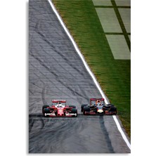 Steelartdec Formula 1 Kovalamaca F1 Cam Tablo – Formula 1 Duvar Dekoru
