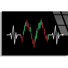 Steelartdec Borsa Grafiği Cam Tablo