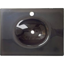 Brezza - Antrasit 58*81 Cam Lavabo Outlet - 55011297-
