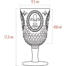 Depa Akrilik Aquamarin 6'lı Kadeh & Su Meşrubat Kahve Yanı Bardağı 450 ml ( Cam Değildir )