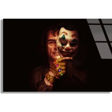 Steelartdec Joker ve Eldiven Cam Tablo