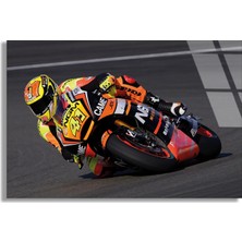 Steelartdec Motosiklet Yarışı Cam Tablo