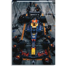 Steelartdec Red Bull Pit Stop F1 Cam Tablo – Formula 1 Duvar Dekoru