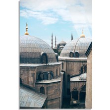 Steelartdec Istanbul Cami Kubbeleri Cam Tablo