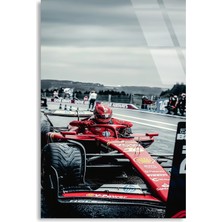 Steelartdec Ferrari Pit Yolu F1 Cam Tablo – Formula 1 Duvar Dekoru