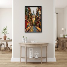 Steelartdec Galata Kulesi Sokağı Metal Tablo