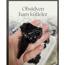 Best Bioenerji Taş Terapi "obsidyen Doğal Taş Ham Kütle.
