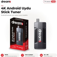 Dreamstar 4K Android Uydu Stick Tuner | USB Tak Çalıştır | Tkgs Otomatik Kanal Güncelleme | Dreamstar Android Cihazlarla Uyumlu