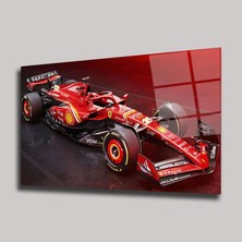 Steelartdec Ferrari F1 No 16 Charles Leclerc Cam Tablo – Yarış Dekoru – Işıklı