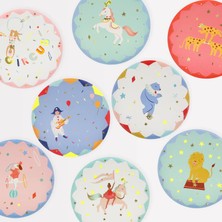 Meri Meri - Circus Side Plates - Sirk Tabaklar (M) (X8)