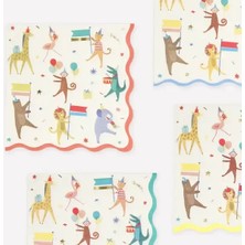 Meri Meri - Animal Parade Large Napkins - Hayvanlar Geçit Töreni Peçeteler (16'lı)