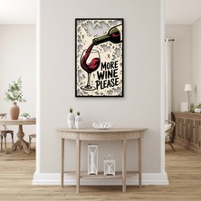 Steelartdec More Wine Please Tabelası Metal Tablo