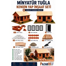 Pazar 19 By Hitit Minyatür Tuğla Kendin Yap İnşaat Seti 733 Parça Tuğla Malzeme ile Orta Zorluk Seviyesinde