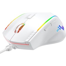 Str Store Luxor Gaming Gamer Rgb Oyuncu Mouse 12800DPI Beyaz