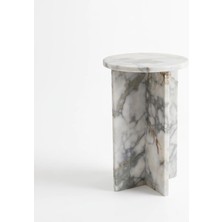 Adomar Marble Calacatta Green Mermer Yan Sehpa