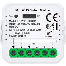 Wifi Tuya Uyumlu Perde Panjur Kepenk Modülü