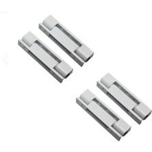 Nuvori 4 Adet 100 mm Beyaz Zamak Menteşe || Kolay Montaj Pvc Pimapen Kapı Pencere Menteşesi 4parça