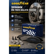 Goodyear Opel Vectra A 1989-2001 Uyumlu Seramik Ön Fren Balata Takımı