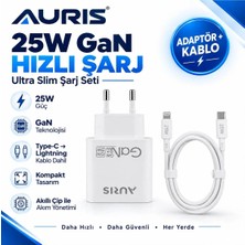 Novmark ARS-CH70 25W Gan Ultra Slim Hızlı Şarj Cihazı ve Kablosu