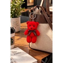 Betüşlesin Peluş Ayıcık Anahtarlık 12 cm Kırmızı