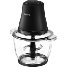 Philips Bıçaklı Doğrayıcı 3000 Serisi Siyah  Hazneli 500 W Güç ve Powerchop Teknolojisi