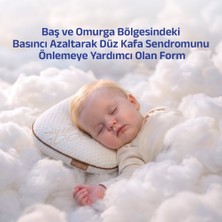 Viscotex Bamboo Visco Yastık Bebek Düz Kafa Önleyici Ortopedik Ergonomik Yastık 30X27X7 cm
