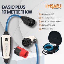 Nrgkick 11KW 16A Taşınabilir Şarj Istasyonu (Basic Plus Set 10M Çantalı Monofaze Trifaze Uyumlu Wifi+Bluetooth Ac Mobil Wallbox)