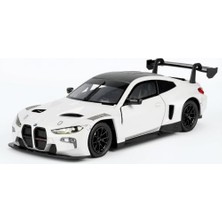 Vionna Oyuncak Bmww-M4 Gt3 Model Die Cast Model Araba Kutulu Metal Gövde Gerçekçi Görünüm Koleksiyon Ürünü 1:24 Ölçek