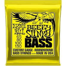 Vionna Ernie Ball Beefy Slinky Elektronik Bas Gitar Telleri, Kalınlık 65-130