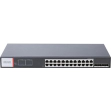 Hikvision Hıkvısıon 24PORT Poe 480W 4-Sfp Gigabit Yönetilebilir Switch DS-3T1528HP-SI-24P4F