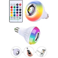 Global Kumandalı Rgb LED Işık Bluetooth Hoparlör Ses Lambası Renkli Ampul