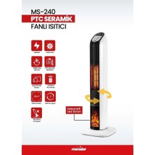 Marsstar MS-240 Ptc Seramik Fanlı Isıtıcı Dikey