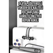 Global Boyun Askılı Bluetooth Kulaklık Uzun Şarj Süreli Dijital Göstergeli Kablolu