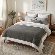Qua Home Lula Çift Kişilik Battaniye Kahverengi 180X220 cm