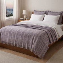 Qua Home Juan Çiftk Kişilik Battaniye Mürdüm 200X220 cm