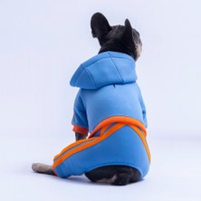 Pawstar Mavi Denver Track Tulum Köpek Tulumu Köpek Kıyafeti Köpek Eşofmanı Kedi Kıyafeti