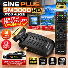 Sine Plus SM3000 Hd Uydu Alıcı Hdmı-Scart Bağlantılı