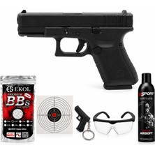 We Glock 19 Gen4 Blowbackli Airsoft Tabanca 6mm Ful Set Siyah