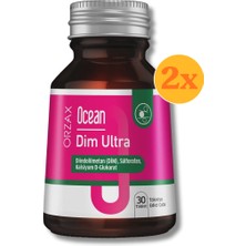 Ocean Dim Ultra – Kalsiyum D-Glukarat ve Bitkisel Ekstreler – 30 Tablet - 2 Adet (Toplam 60 Tablet) - Dezenfektan Hediyeli