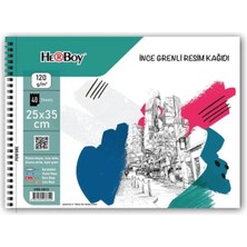 Herboy Spiralli Resim Defteri 25*35 120GR. 40'li HRB-3872