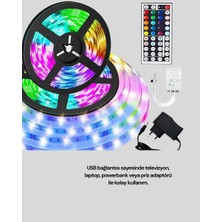 Global 10 Metre USB Smart Şerit LED Kumandalı Telefon Kontrollü