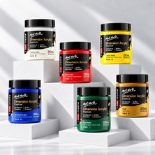 Mont Marte Dimension Premium – Temel Renkler & Altın 6'lı Akrilik Boya Seti